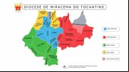 MAPA DA DIOCESE DE MIRACEMA DO TOCANTINS 